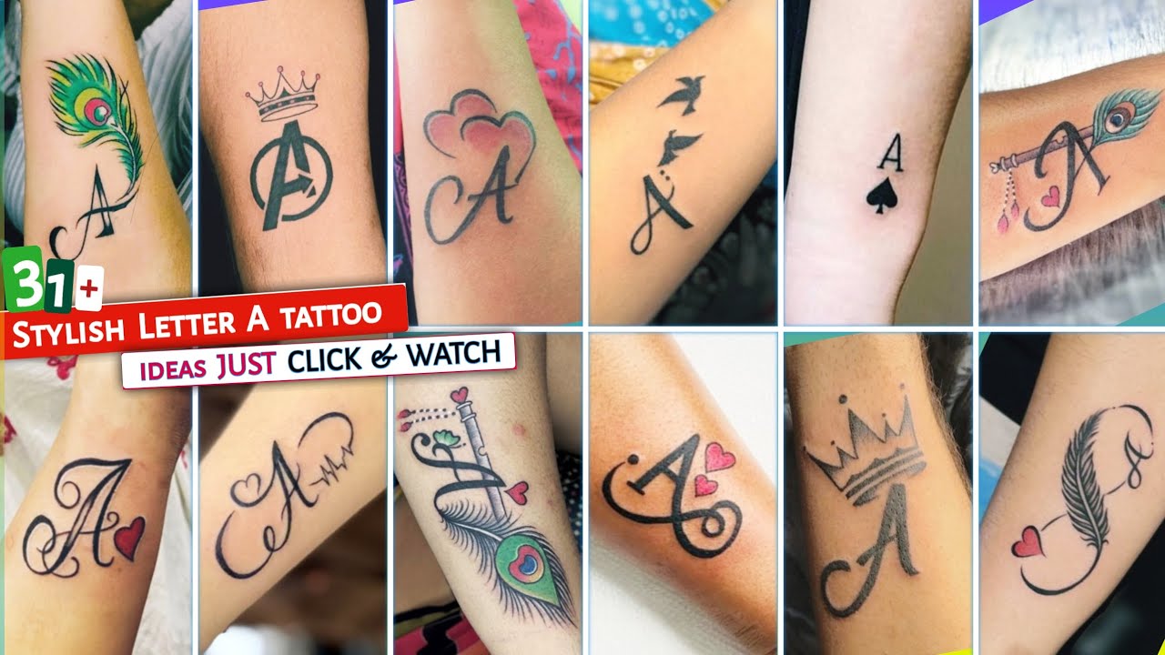 31+ letter A tattoo designs | Most Popular designs of A letter tattoo | tattoo ideas