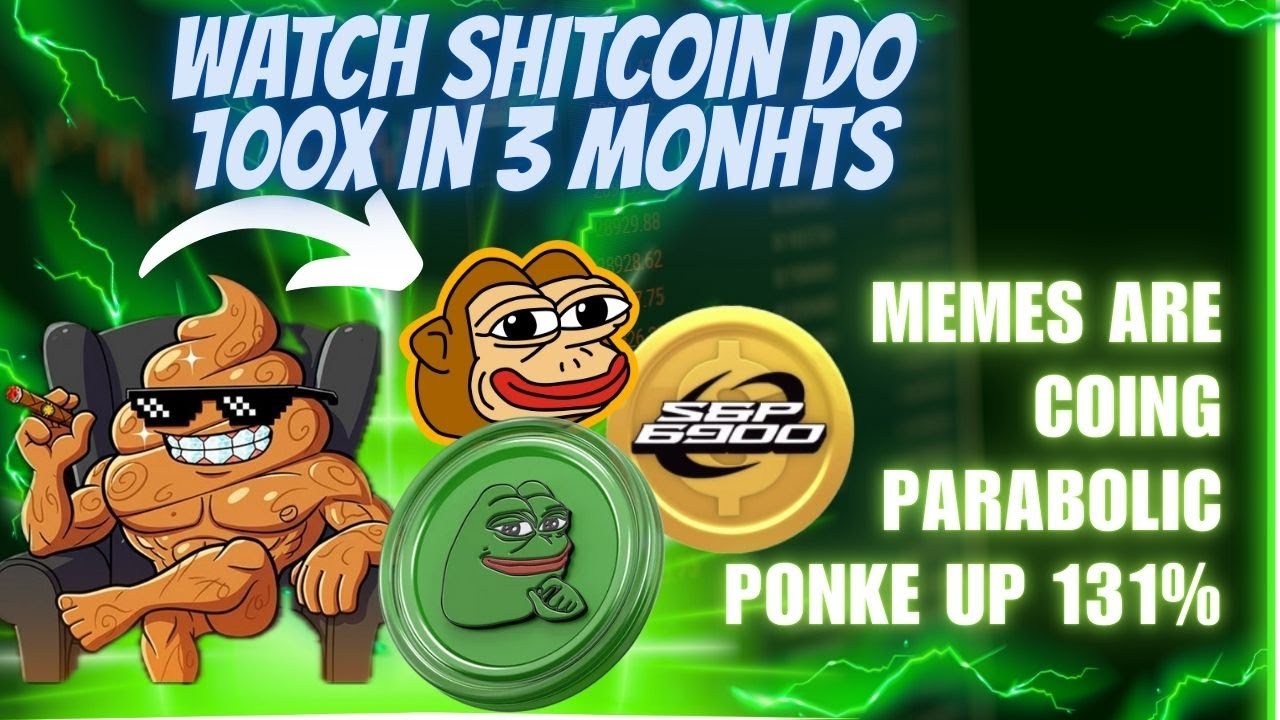 Шиткоин вот-вот взлетит! Мемы взлетают до небес! Ponke вырос на 131 за 24 часа!