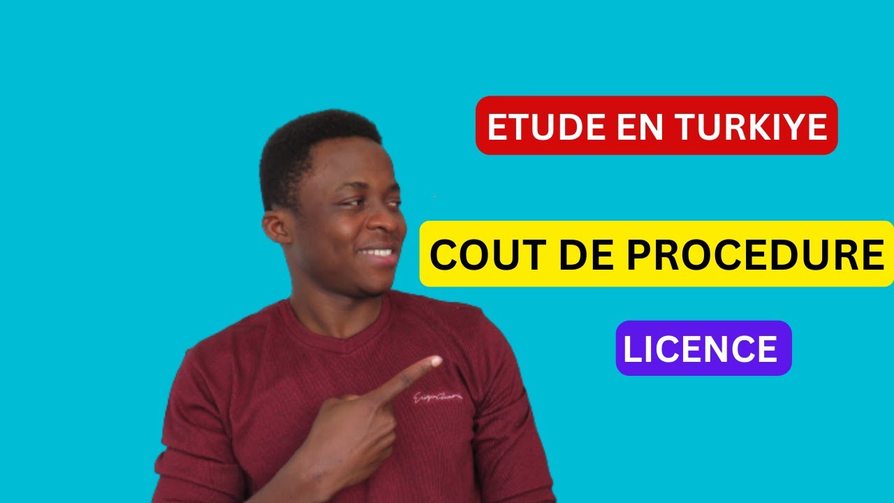 ETUDE EN TURKİYE ||  NIVEAU LICENCE  ||   ESTIMATION DU COUT DE LA PROCEDURE