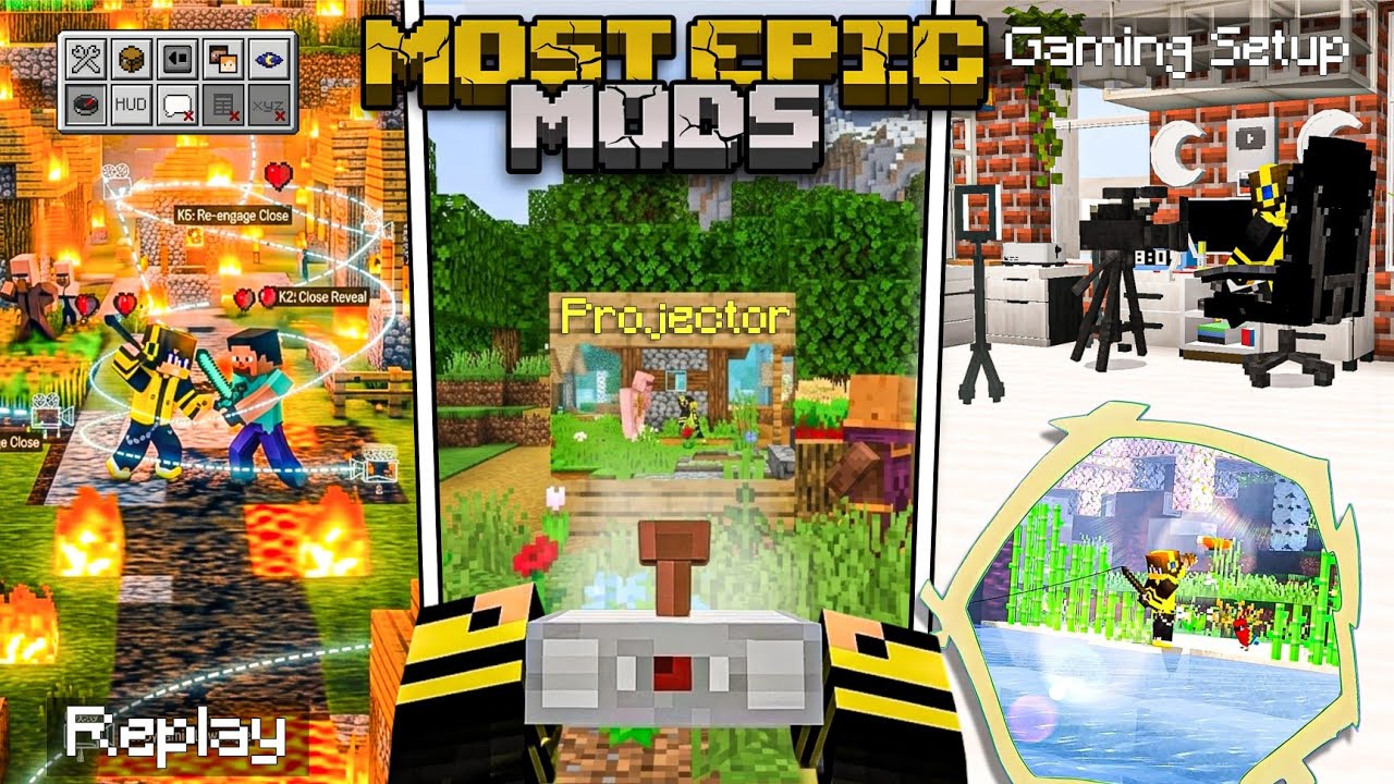 Top 7 MOST EPIC Mods for Minecraft PE 1.21 🔥