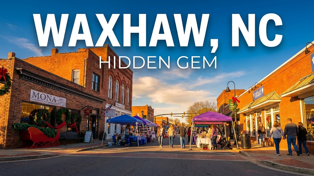 Downtown Waxhaw, NC Virtual Walking Tour [4K] #waxhawnc #walkingtour