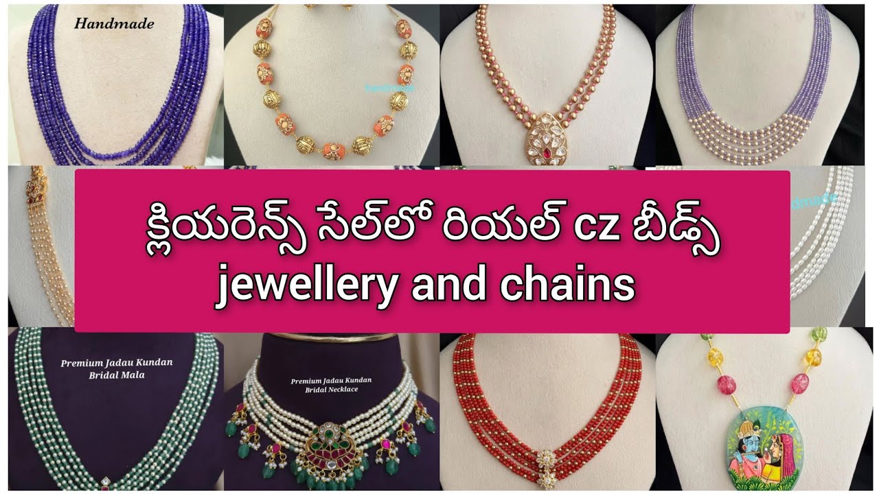 Buy any 2 at 1290 rs offer on real beeds jewellery 78010 69239 | Priyanka Kollections