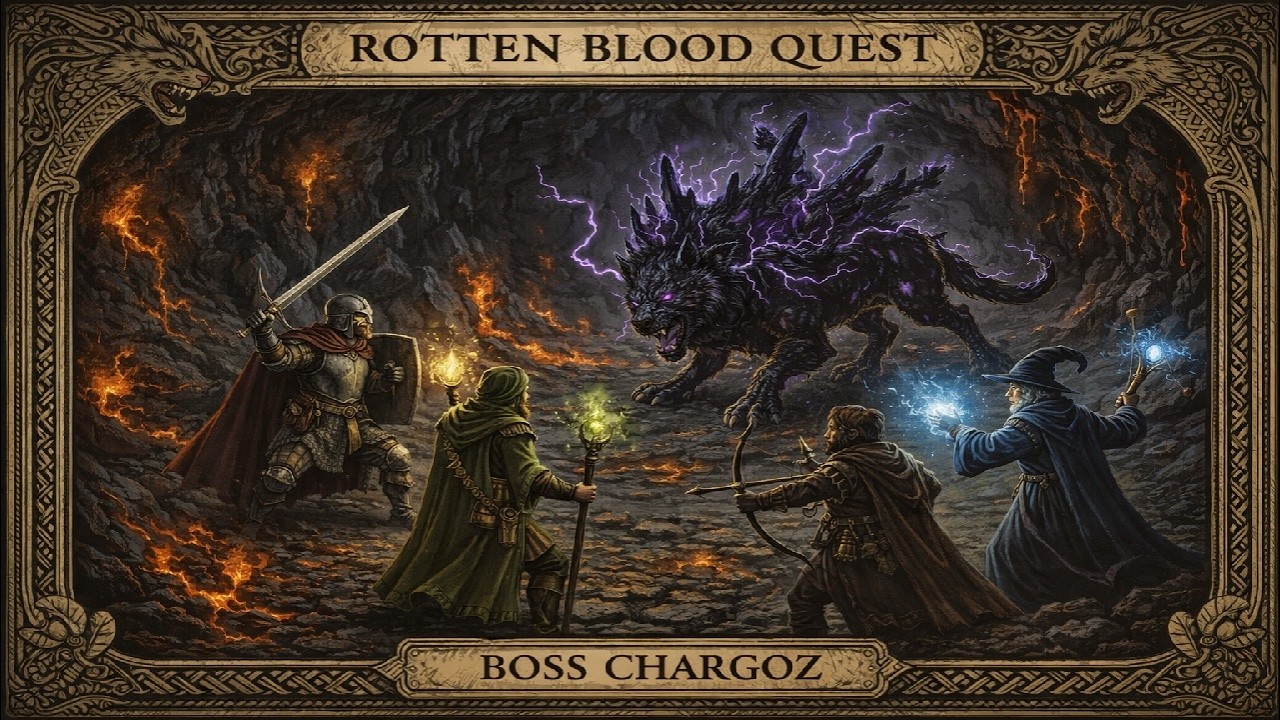 TIBIA GLOBAL EK 1400 - ROTTEN BLOOD QUEST SERVICE - BOSS CHARGOZ