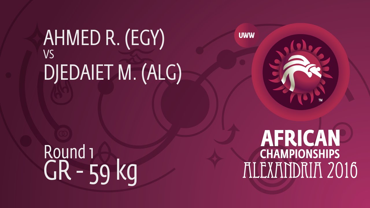 Round 1 GR - 59 kg: R. AHMED (EGY) df. M. DJEDAIET (ALG), 0-0