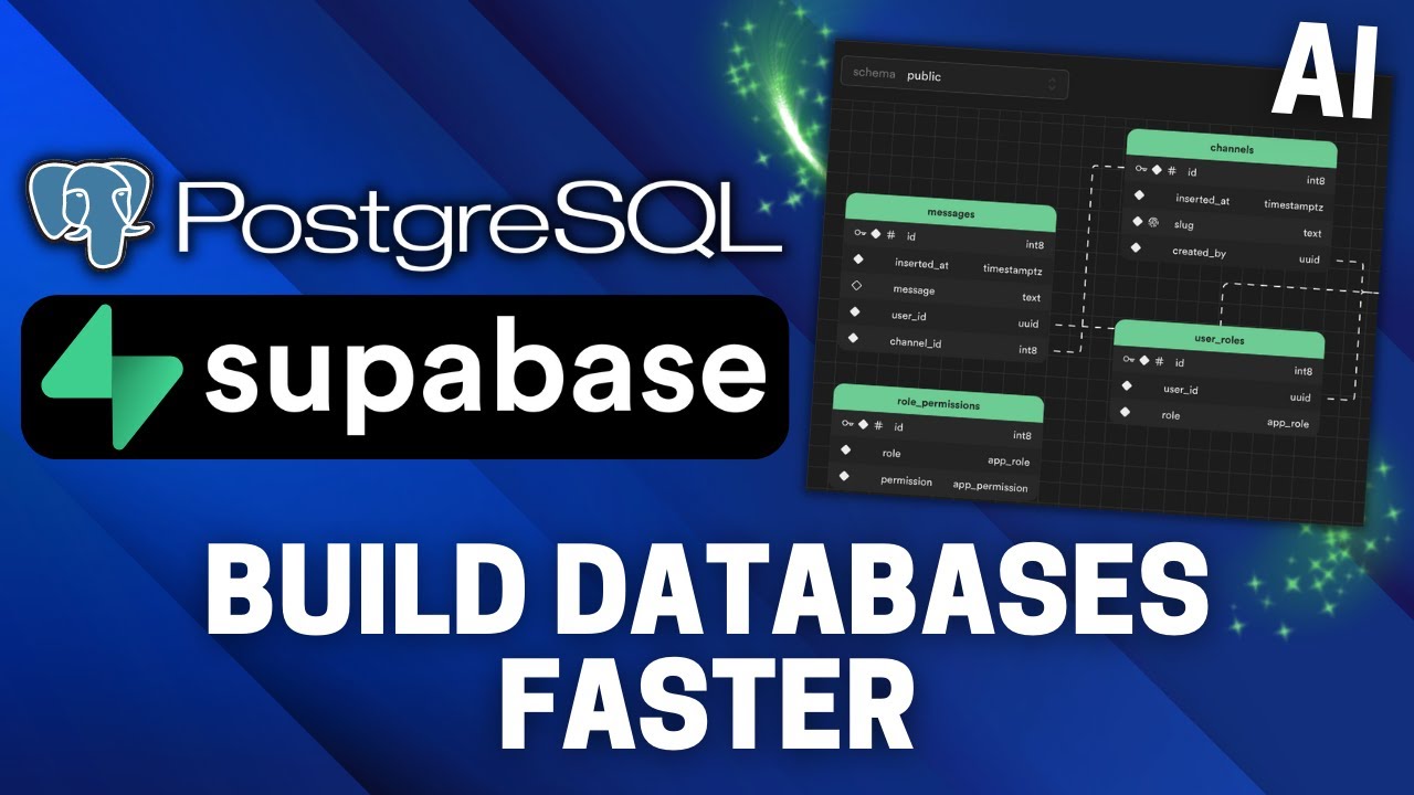 Build PostgreSQL Databases Faster With Supabase AI (AI SQL Editor)