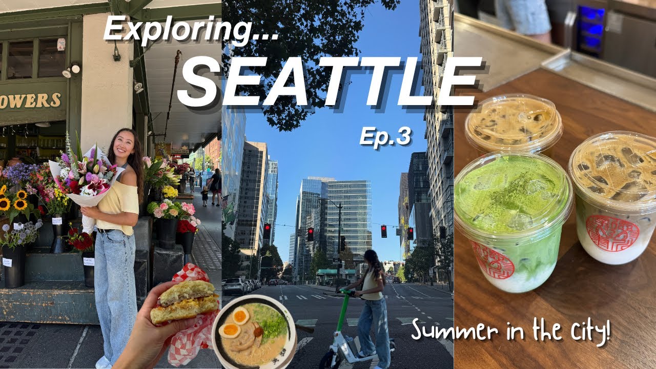 Summer in Seattle! What I ate + did in a day 💐🍵