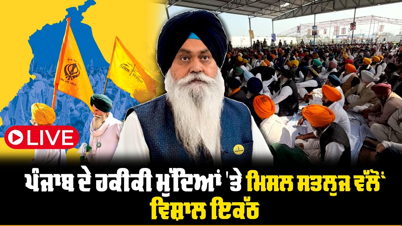 ਪੰਜਾਬ ਦੇ ਹਕੀਕੀ ਮੁੱਦਿਆਂ 'ਤੇ ਮਿਸਲ ਸਤਲੁਜ ਵੱਲੋਂ ਵਿਸ਼ਾਲ ਇਕੱਠ | LIVE | TV84