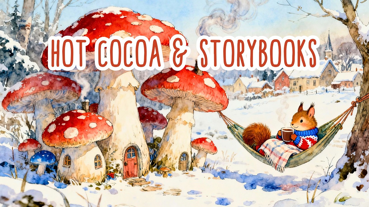 Hot Cocoa & Storybooks ☕📖 | Cozy Winter Folk Music for Reading & Relaxing | The Quiet Village
