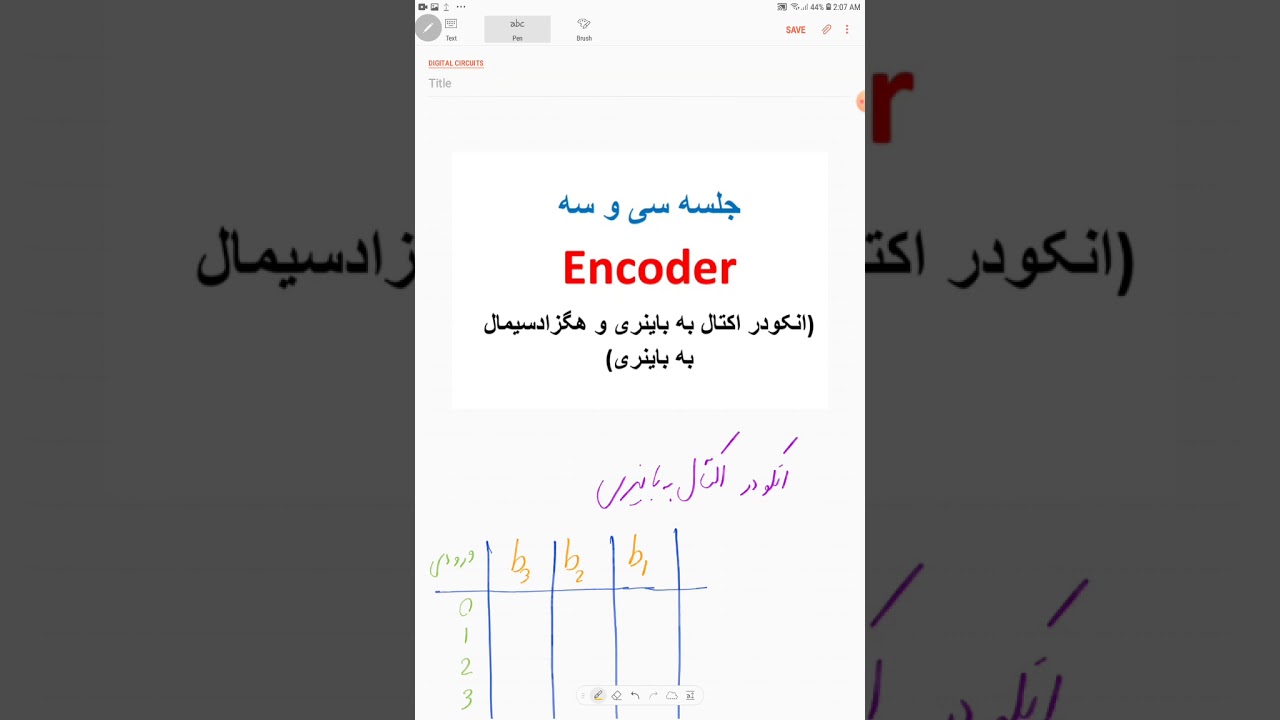 جلسه ۳۳: مدار انکودر (بخش دوم)