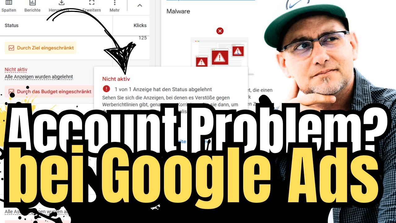 Google Ads, manipulierte Website? Malware? Jetzt handeln, um Accountsperre zu lösen / verhindern.