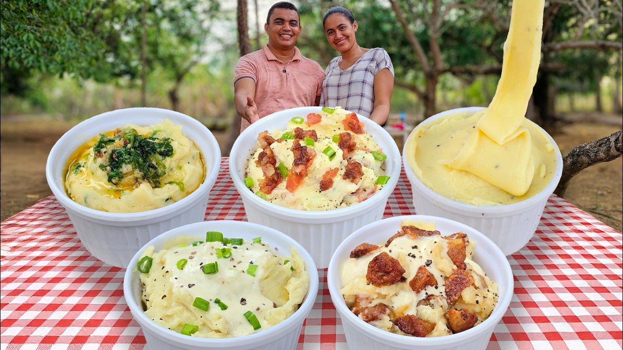 💚5 Recetas de PURÉ DE PAPA Más VENDIDAS:❤️Cremoso, Mozarella, Tocineta, al Ajillo, Chicharrón] 💚