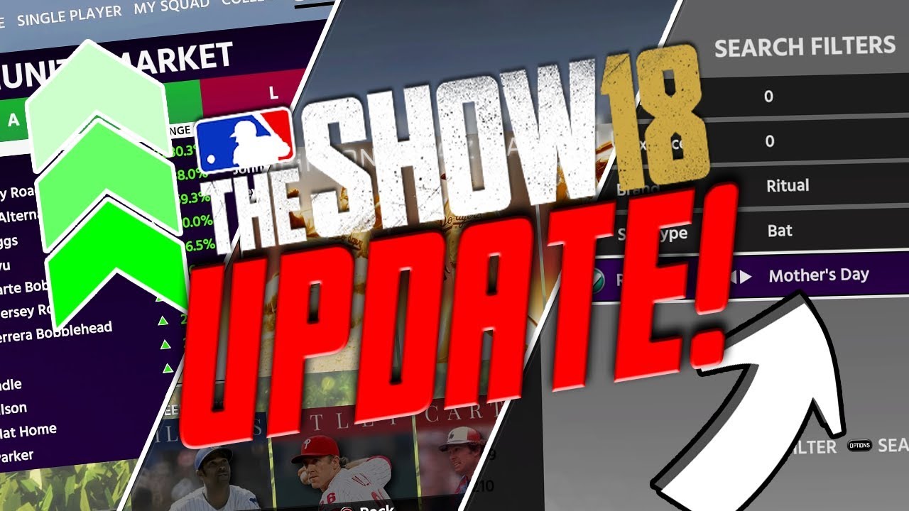 ROSTER UPDATE + MOTHER'S DAY DIAMOND + NEW PROGRAMS! MLB THE SHOW 18 UPDATE
