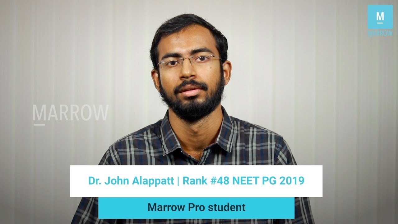 When you are solving 1 MCQ on Marrow, you are effectively solving 4 MCQs, Dr John, Rank 48, speaks.
