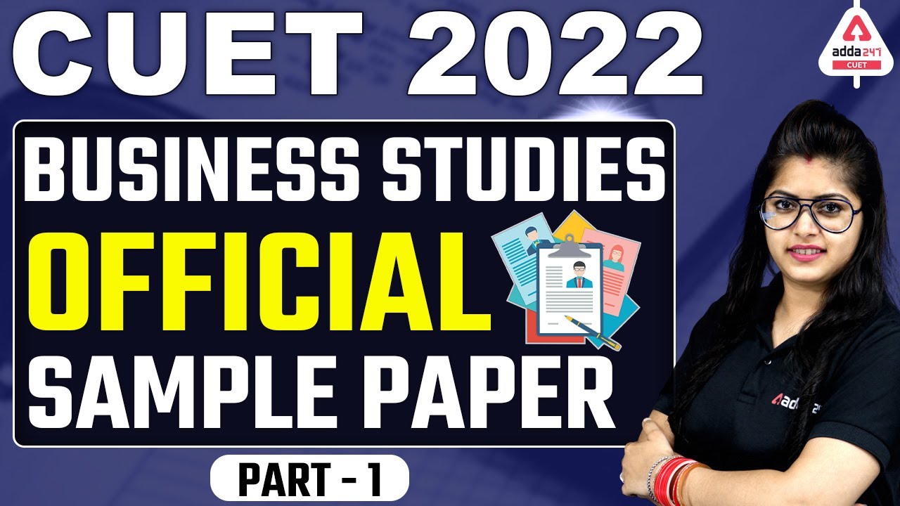 CUET 2022 | Business Studies | Official Sample Paper | Mock Test