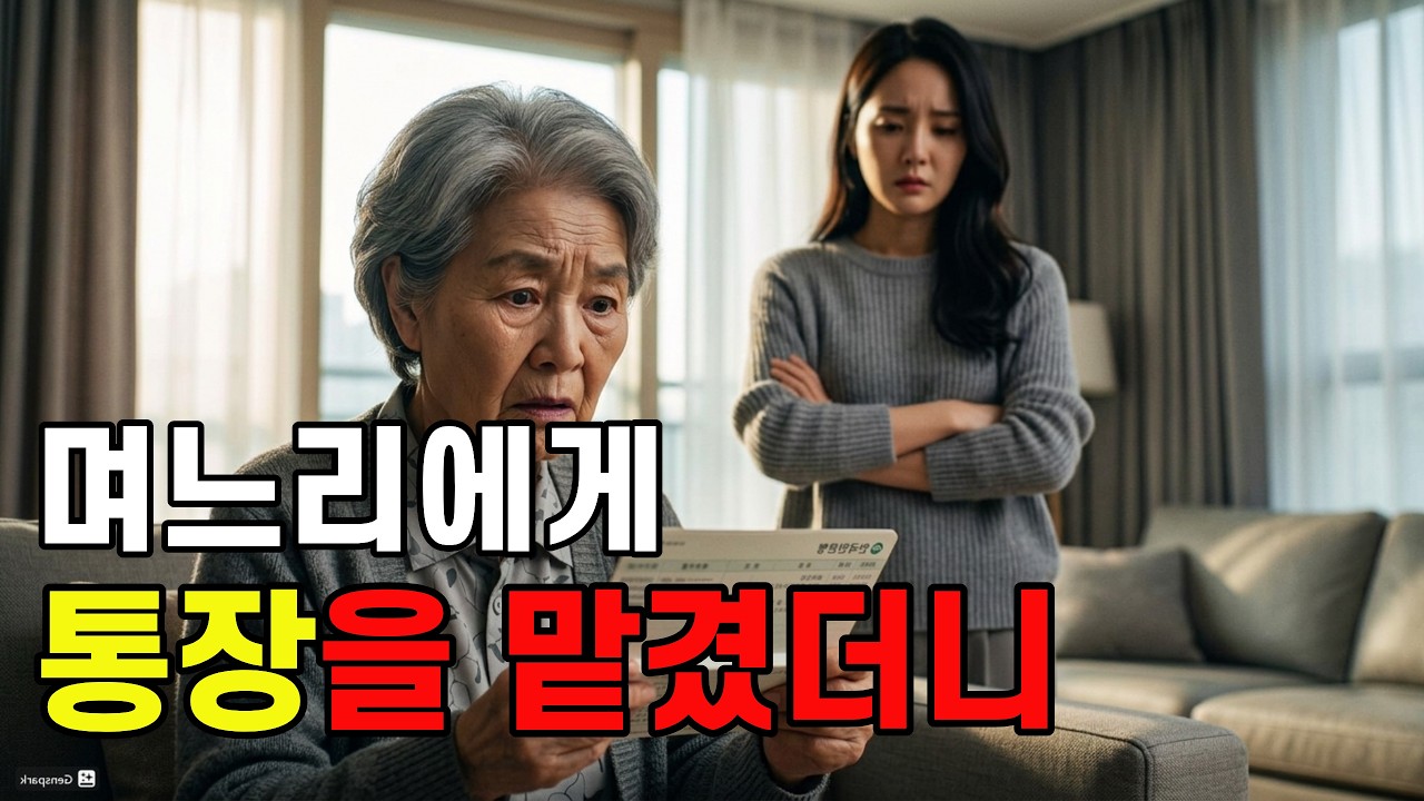 며느리에게 통장을 맡겼습니다… 5년 뒤 노후자금 4천만 원이 사라졌습니다  #인생사연#노후사연#시니어사연#가족갈등#며느리사연#통장사연#노후자금#오디오북#사연라디오#감동사연