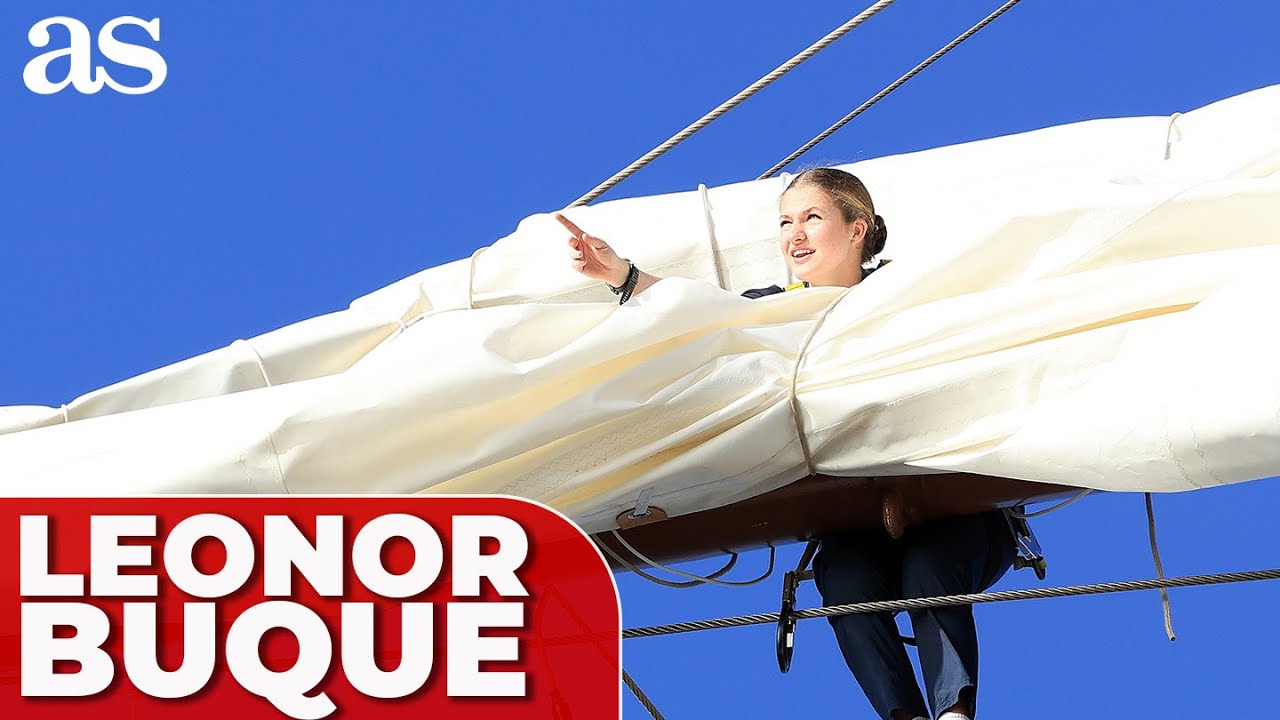 La princesa LEONOR ya TRABAJA en el  BUQUE JUAN SEBASTIAN ELCANO: vean y ALUCINEN