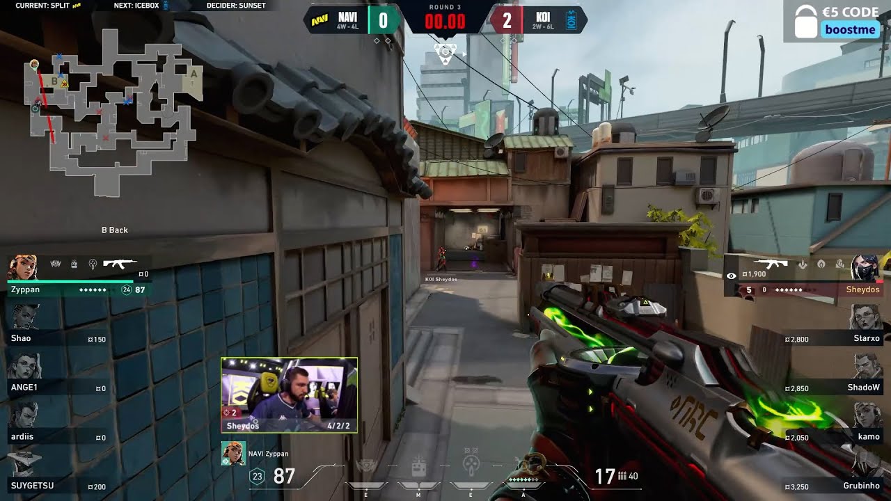 KOI Sheydos Insane 0.00 Second Clutch vs NAVI | VCT EMEA 2024