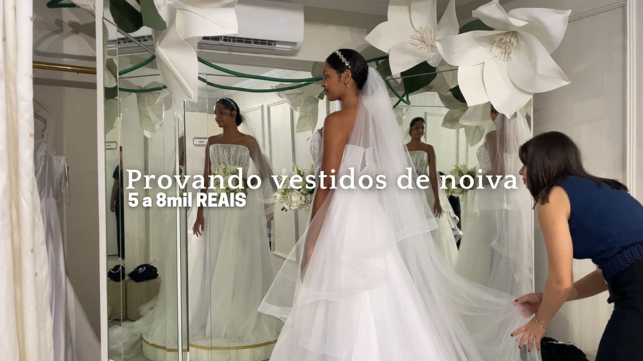 Escolhendo e provando meu vestido de noiva 💍#diáriodanoiva #noiva #casamento