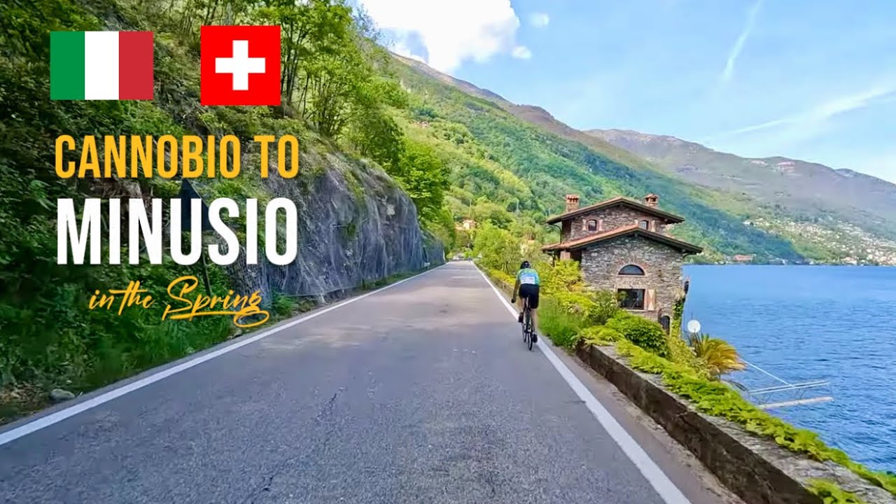 Beautiful Drive 🇮🇹 Italy to 🇨🇭 Switzerland | From Cannobio to Minusio by Lake Maggiore | May 2023