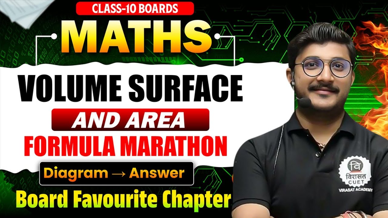 Volume & Surface Area | Class 10th Maths | Board2026 |#10thboard #chs #boardexam2026 #virasatacademy