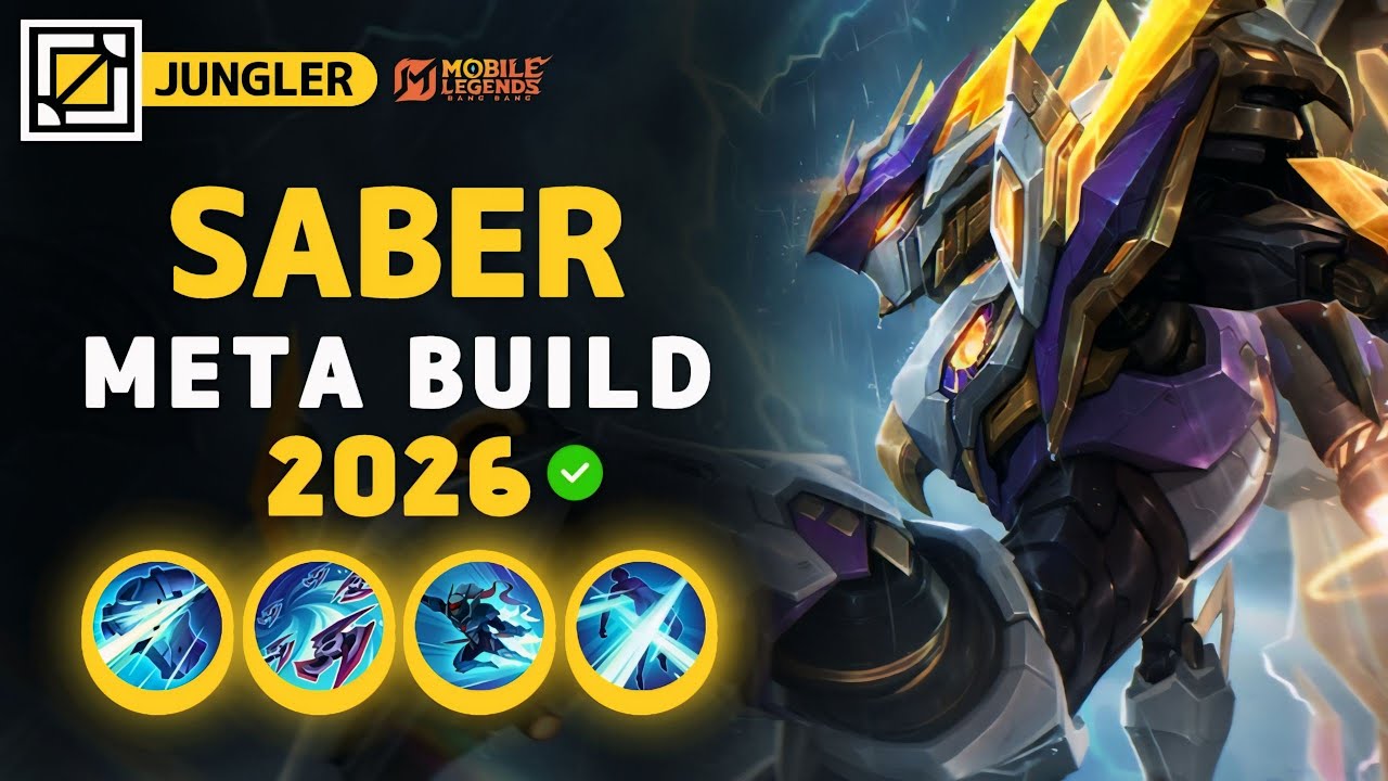 Saber NEW META Build 2026, Emblem, and Best Hero Counters | Mobile Legends