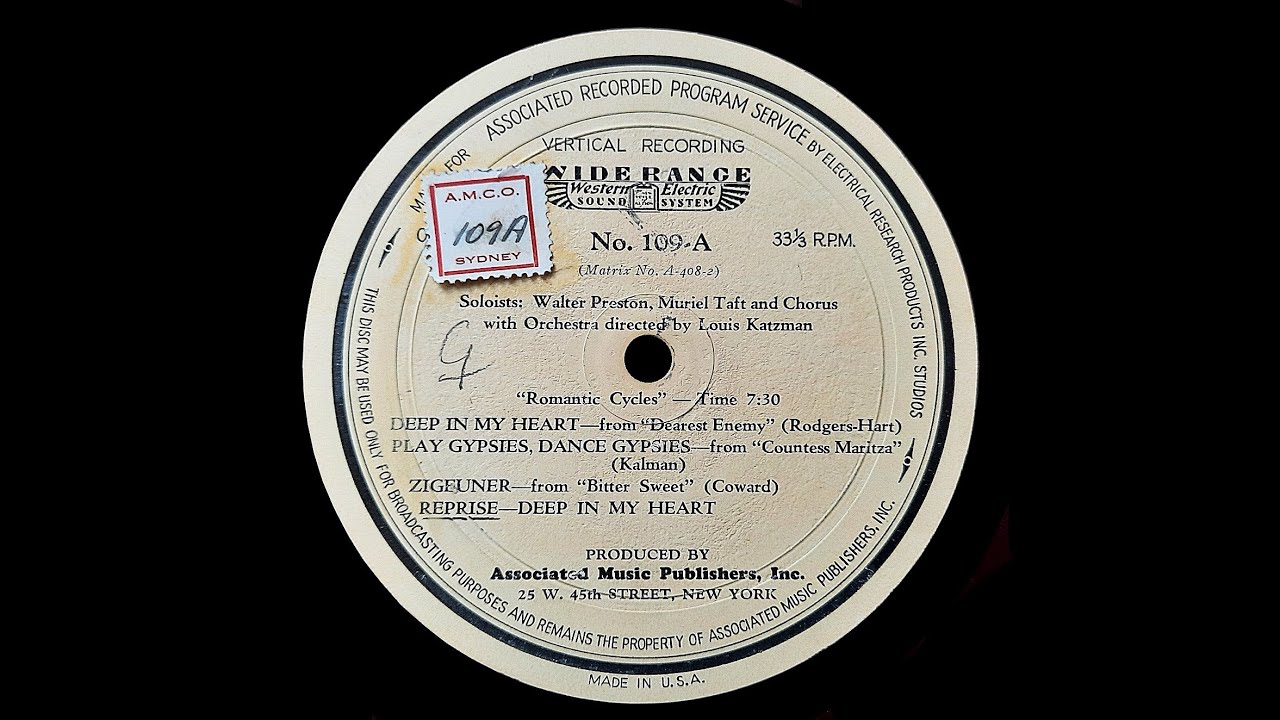 Romantic Cycles - Louis Katzman And His Orchestra, Soloists And Chorus