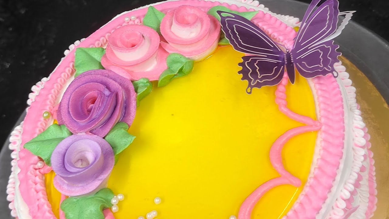 buttercream cake design live