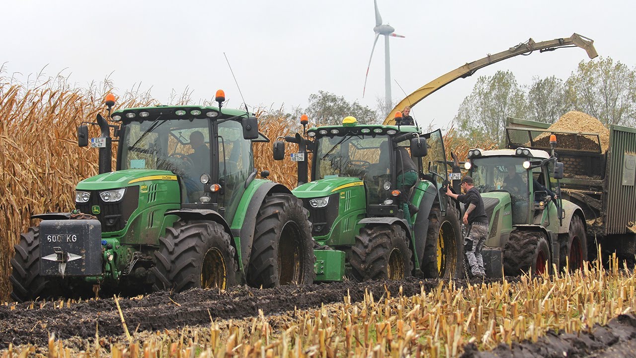 Maishäckseln extrem im Moor - Krone Big X 850 - Modderen in de mais - Schlammschlacht - In the mud
