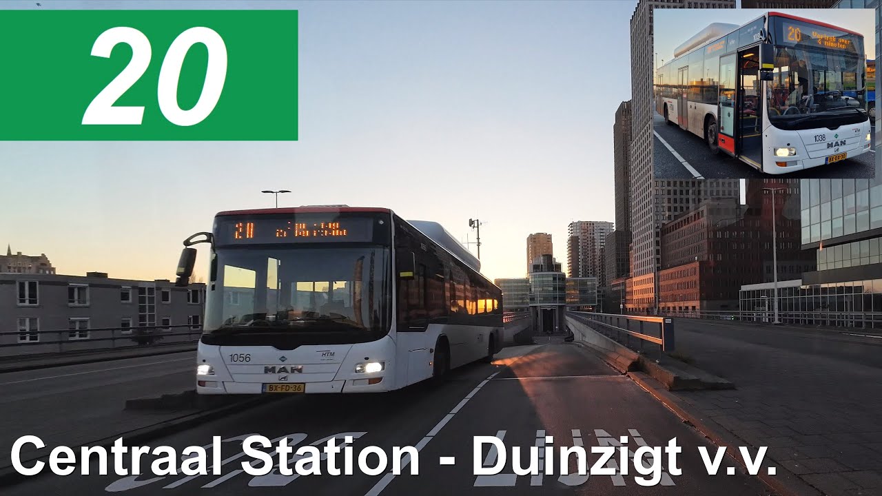 HTM lijn 20: Centraal Station - Duinzigt - Centraal Station | HTM 1038 | 2023