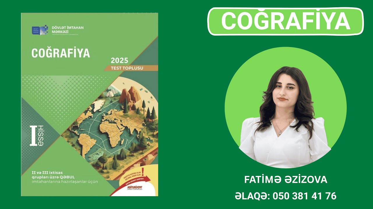 DİM 2025 COĞRAFİYA | YERİN YARANMASI VƏ İNKİŞAFI, LİTOSFER | YERİN PLANETAR VƏ GEOLOJİ İNKİŞAFI