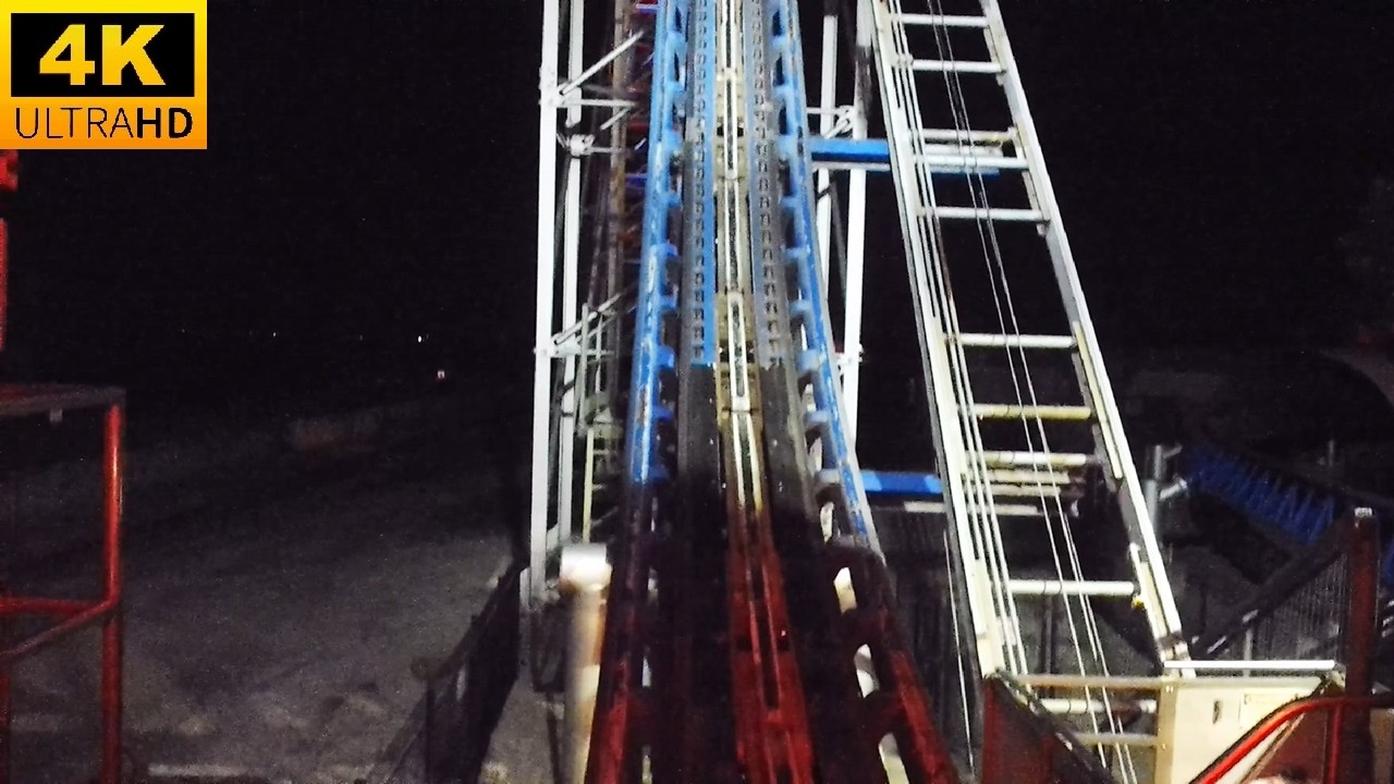 Millennium Force AT NIGHT 4K On-Ride POV Giga Coaster Cedar Point