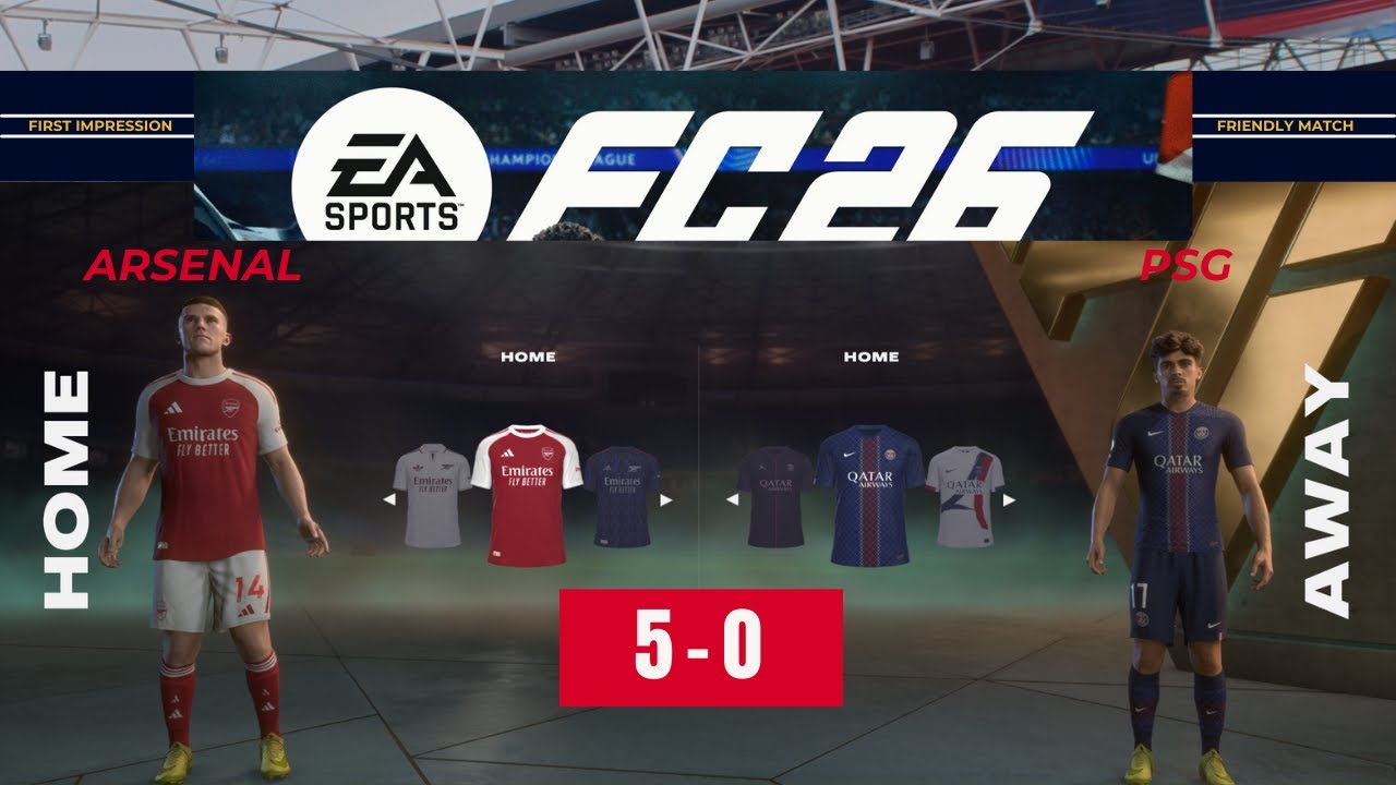 ARSENAL VS PSG: One More and It’s Over! The 4 Red Card Chaos!!! #fc26  #easportsfc  #soccer