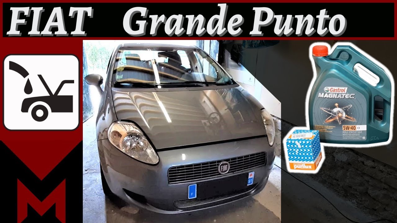 Vidange et Remplacement du Filtre a Huile FIAT Grande Punto - Meca Maniaque