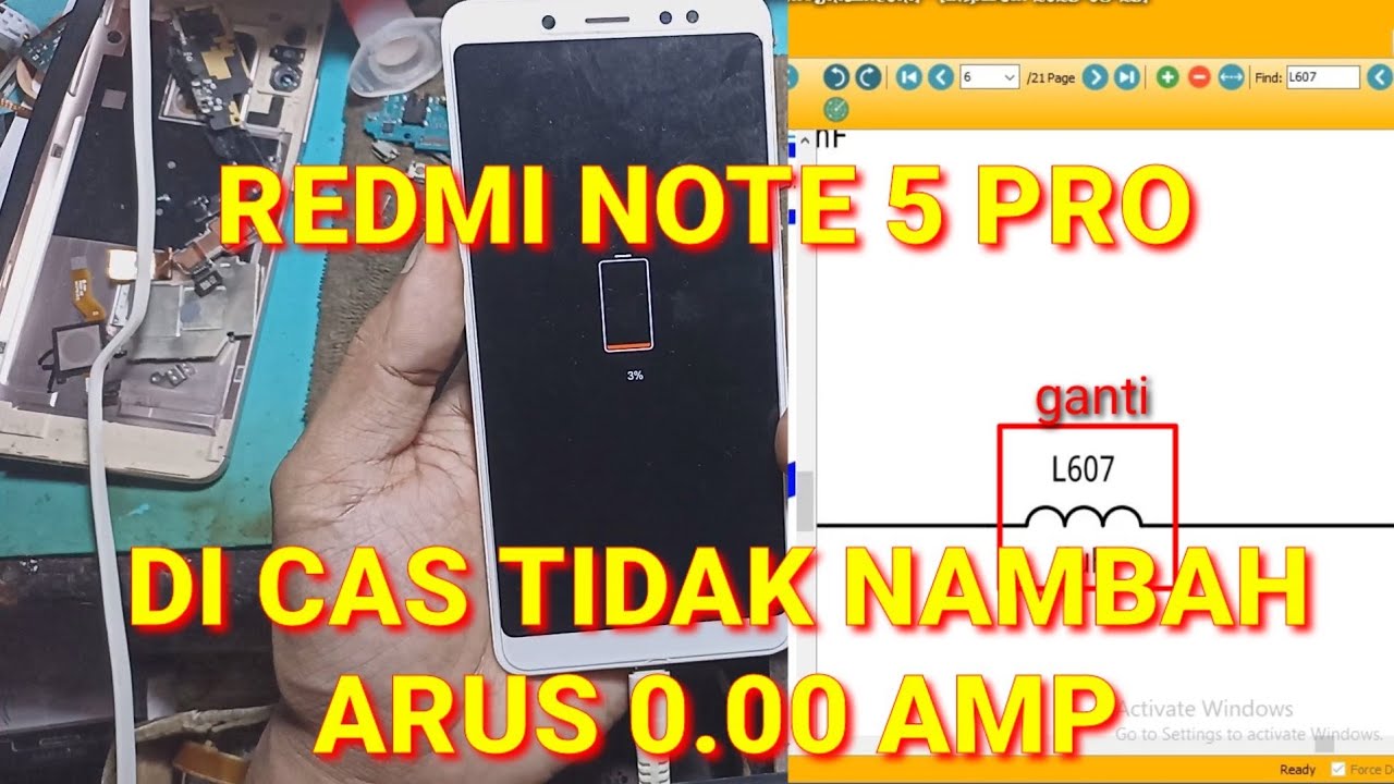 REDMI NOTE 5 PRO FAKE CHARGING DI CAS TIDAK NAMBAH