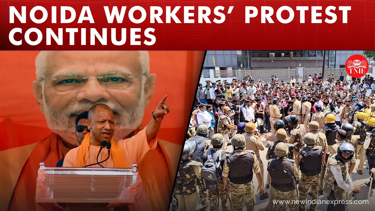 Noida workers' protest continues despite wage hike, stone pelting reported