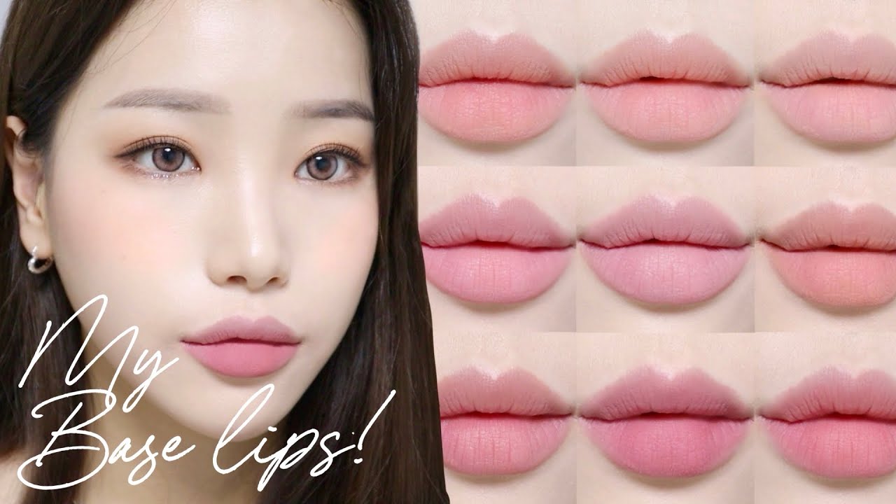 𝐦𝐲 𝐛𝐚𝐬𝐞 𝐥𝐢𝐩𝐬 🎀 웜•쿨•베이지•핑크•미들컬러 베이스립 추천✨누드립추천 (레어카인드•이니스프리•맥•어뮤즈•뽀빠파리)