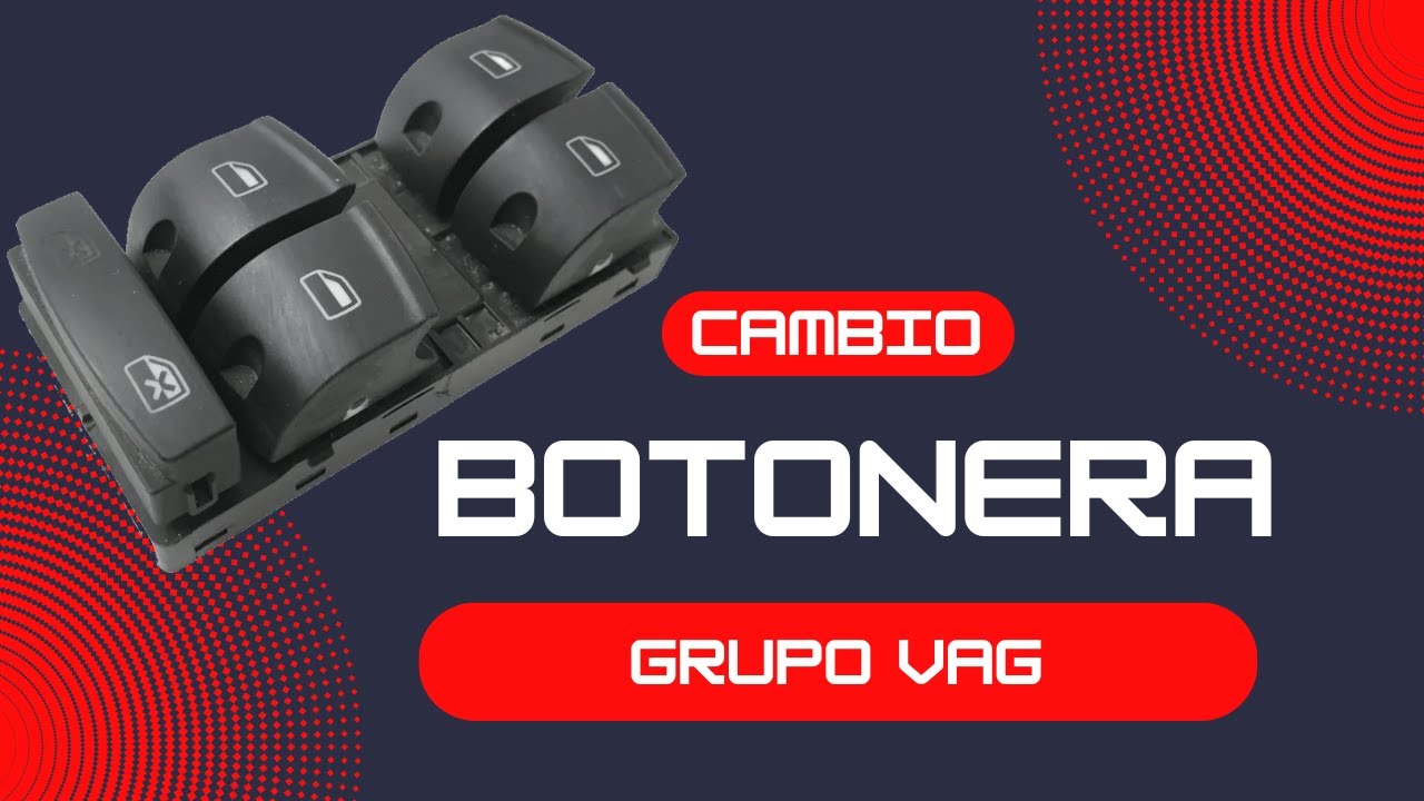 Cambiar interruptor ventanillas elevalunas Audi, Seat, Skoda, VAG switch alzavidrios