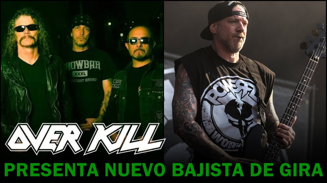 OVERKILL PRESENTA NUEVO BAJISTA DE GIRA