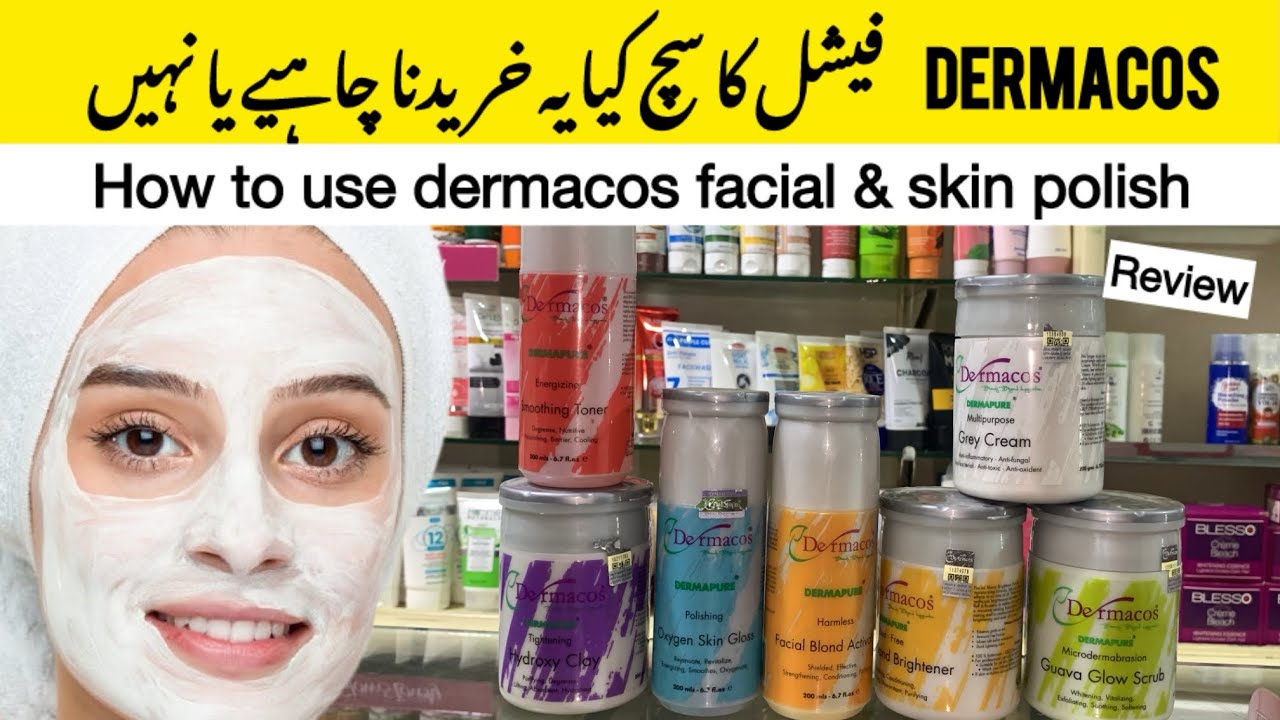 Whitening facial kit dermacos full review | how to use dermacos skin polish @Mahrozmakeup 