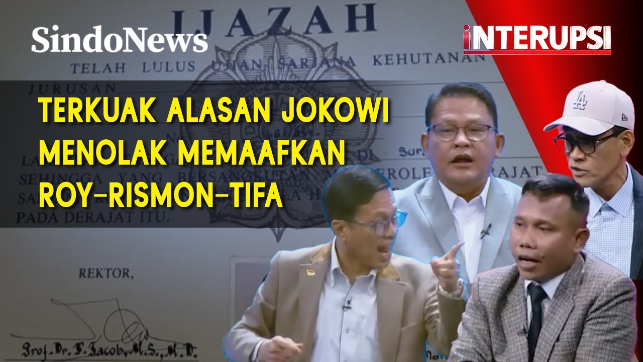 [FULL] Terkuak Alasan Jokowi Tolak Memaafkan Roy Suryo, Rismon dan Dokter Tifa | Interupsi | 02/01