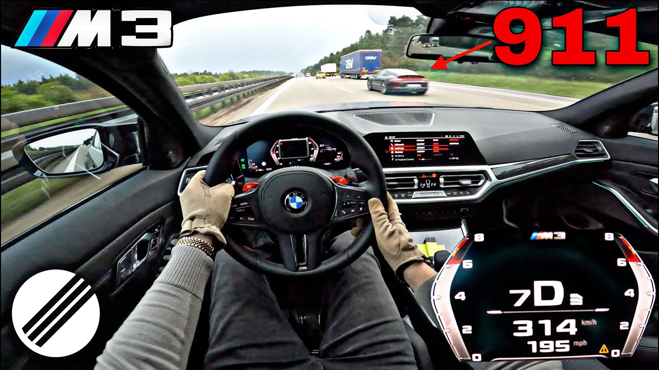BMW M3 G80 XDrive 720HP STAGE 1+ INFINITAS TEST DRIVE ON GERMAN AUTOBAHN🏎