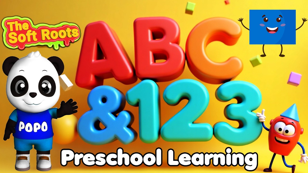 Preschool Learning activities for 3 year olds at home | Learn ABC Phonics Shapes Numbers Colors 🌈