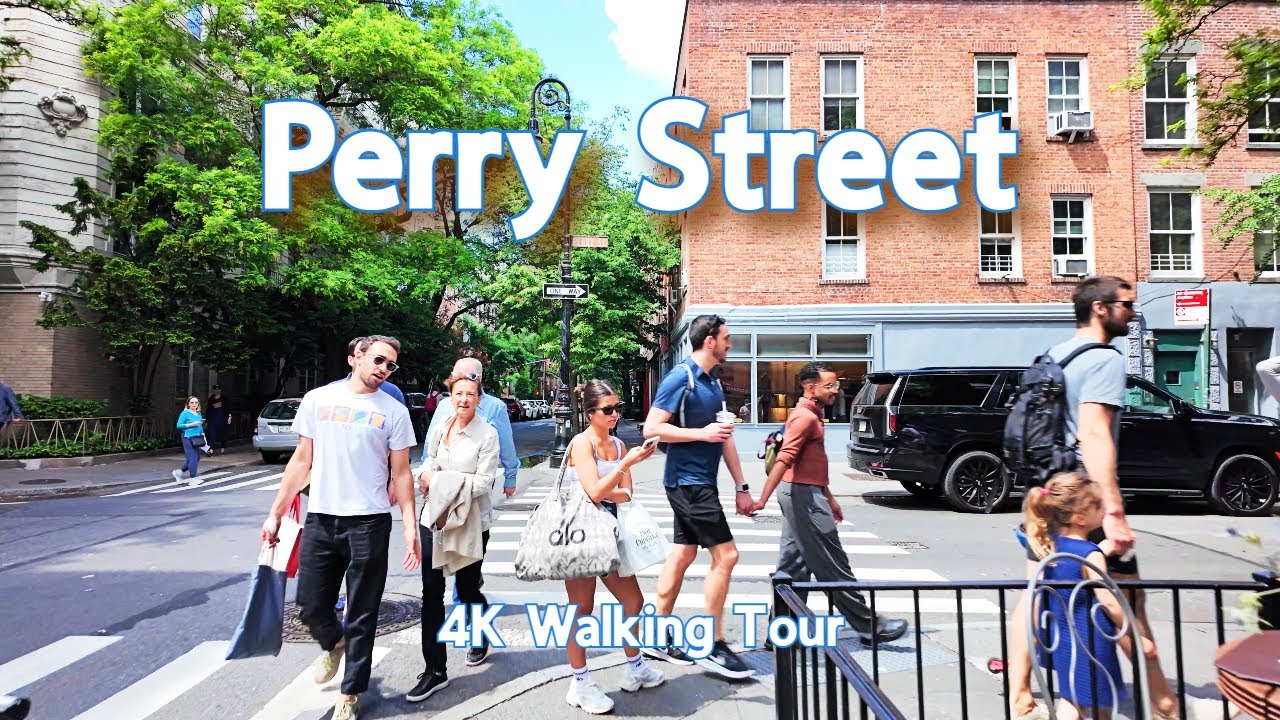 【4K】𝐖𝐀𝐋𝐊 🇺🇸 Perry Street in the West Village NYC