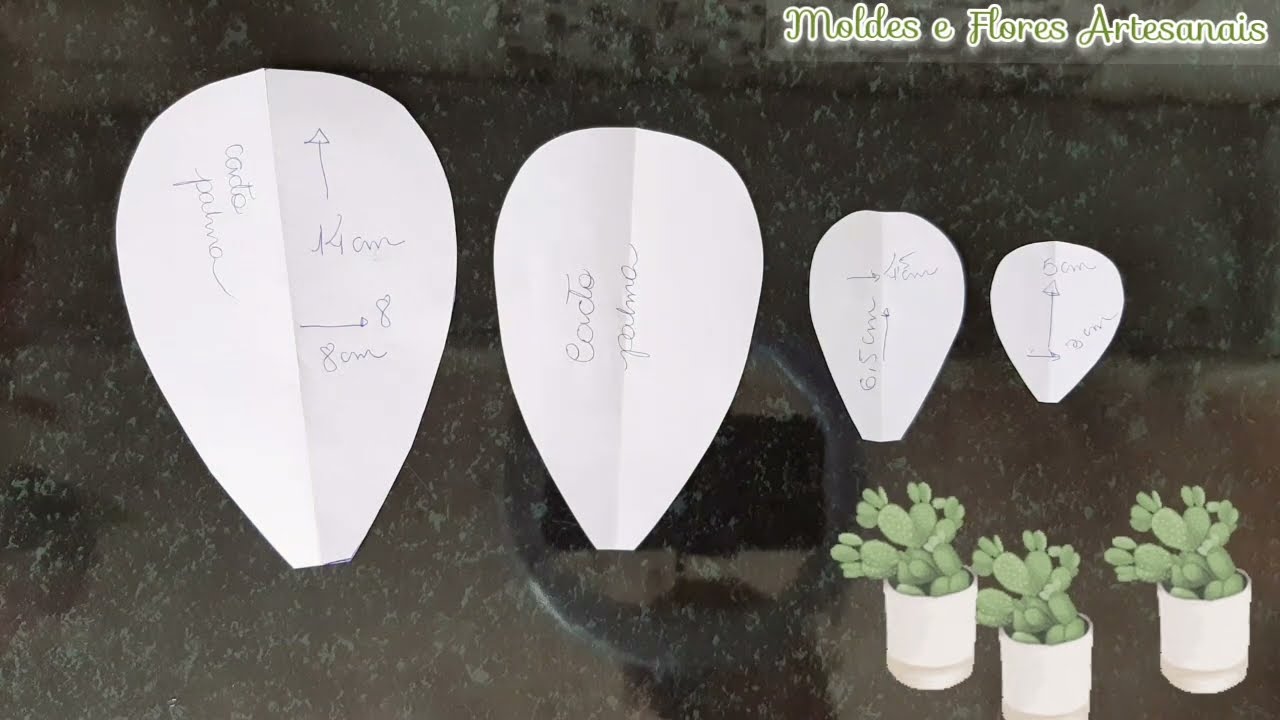 como fazer o molde para cacto? #moldesuculenta, #diysuculent,