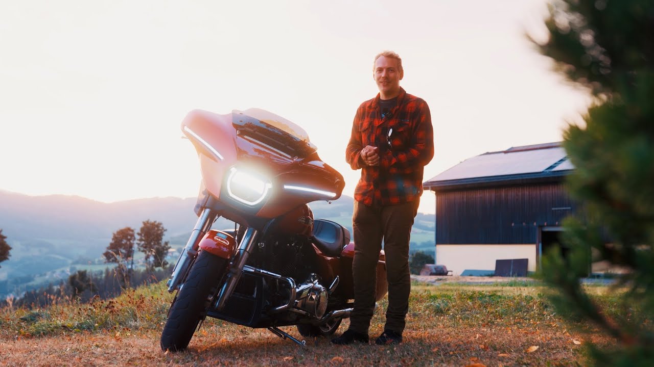 Harley Davidson Streetglide 2024 im Kurvenfahrer.at Biketest