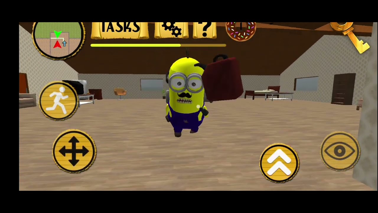 Hello angry minion neighbor escape level 1 to 4 