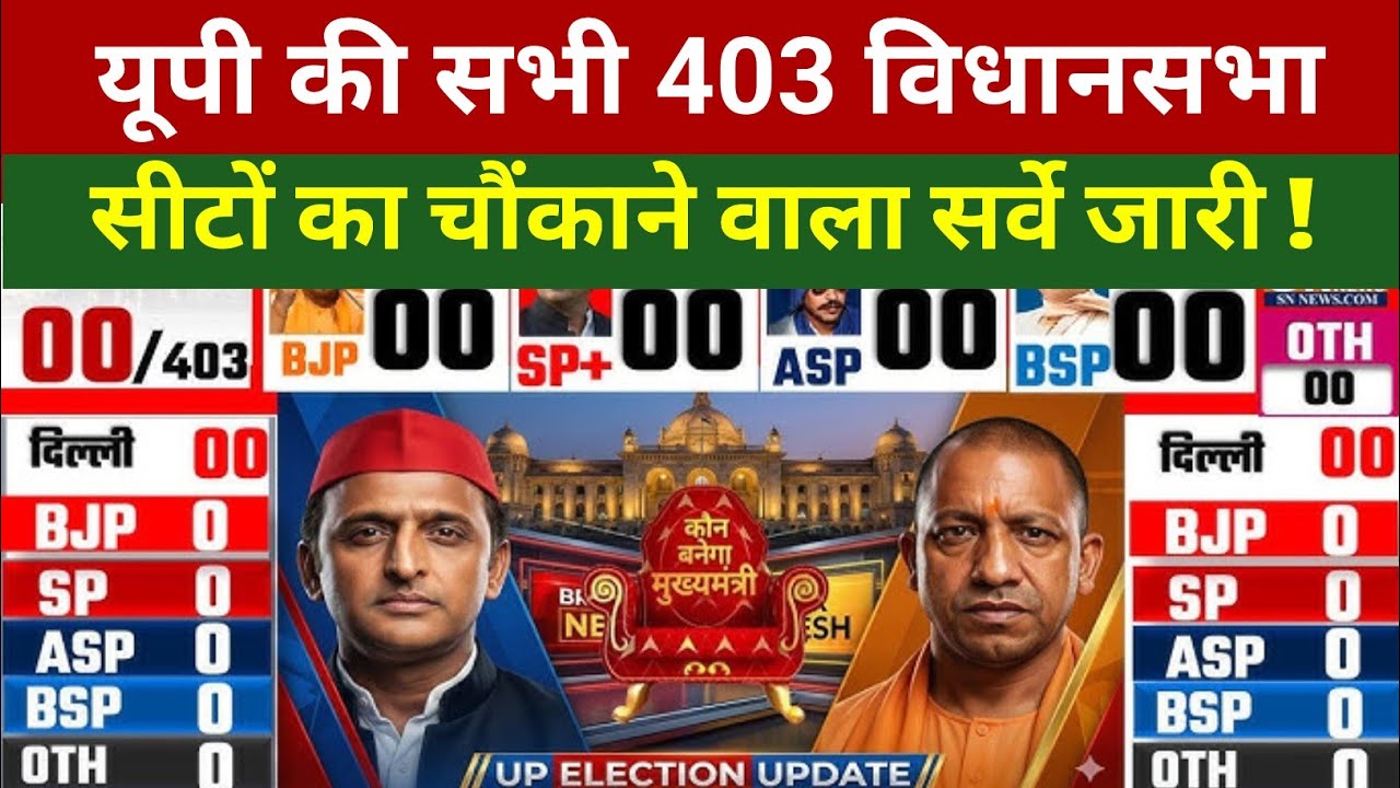 UP Assembly Election Survey 2027 | BJP vs SP BSP Congress | Opinion Poll Election News