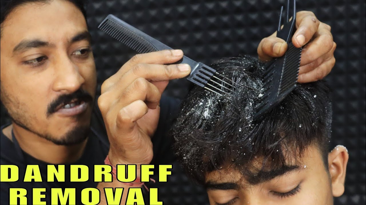 Dandruff Removal Treatment by Master Abhijit | Head Massage & Dandruff Scratching | Neck Cracking