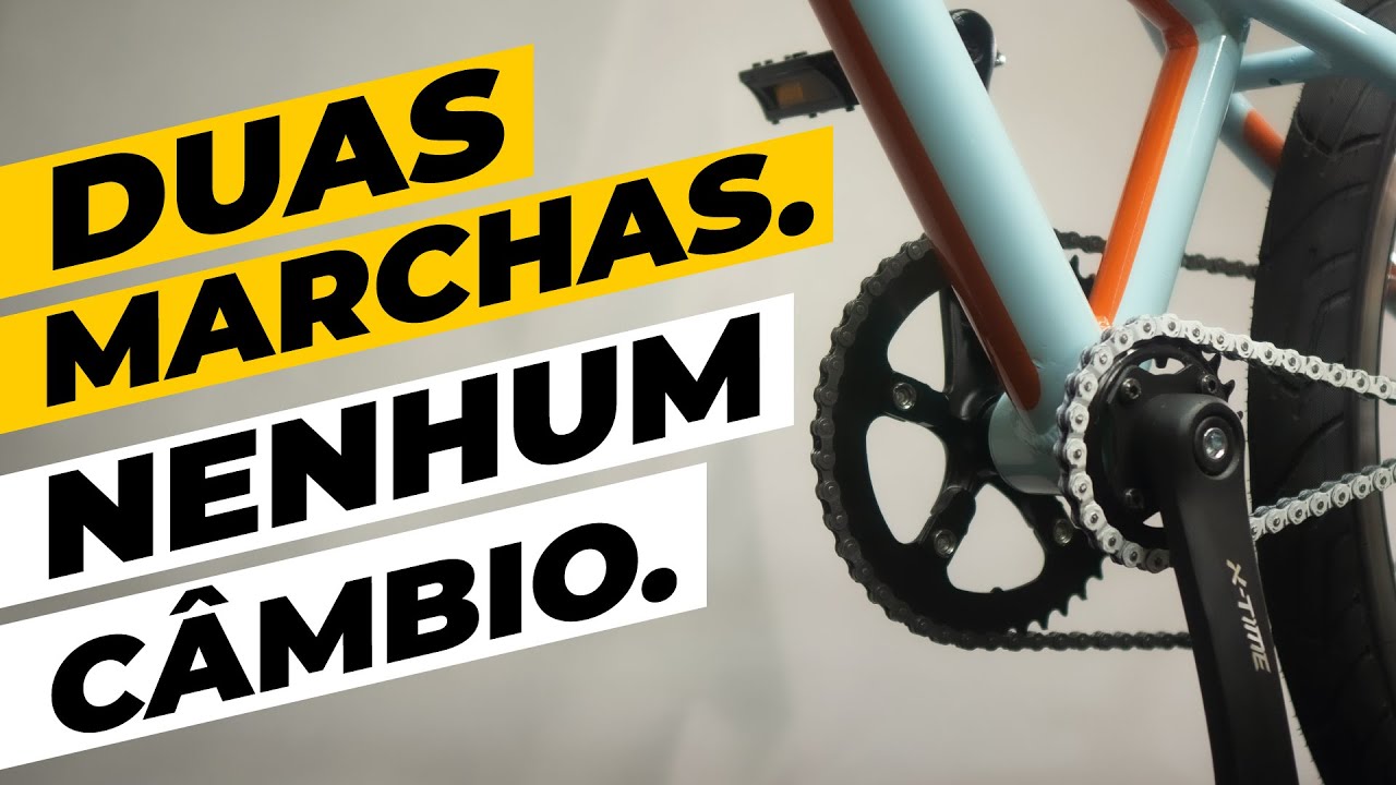 Criamos uma bicicleta com duas marchas mas sem usar câmbios. Bike Moonwalker Pedaleria.