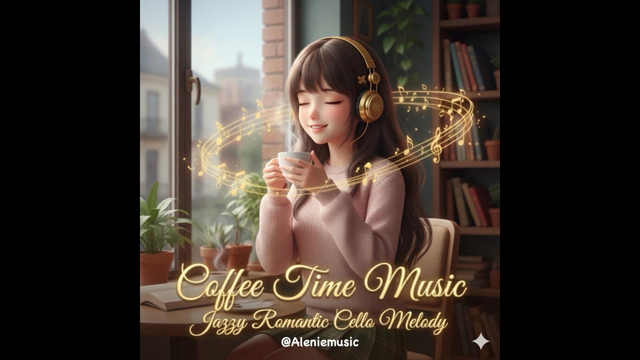 Coffee Time Music ☕ Jazzy Romantic Cello Melody for Relaxing, Studying & Cozy Cafe Vibes